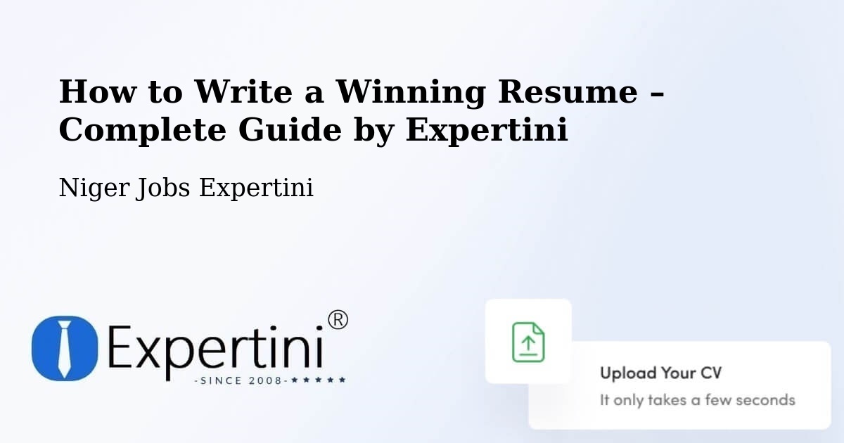 Resume Writing Guide for Job Seekers – Kollo - Kollo, Niger Jobs Expertini